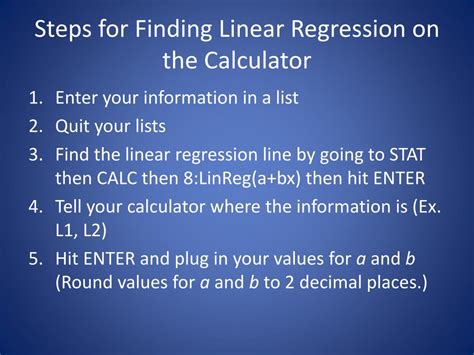 Simple Regression Calculator with Steps .